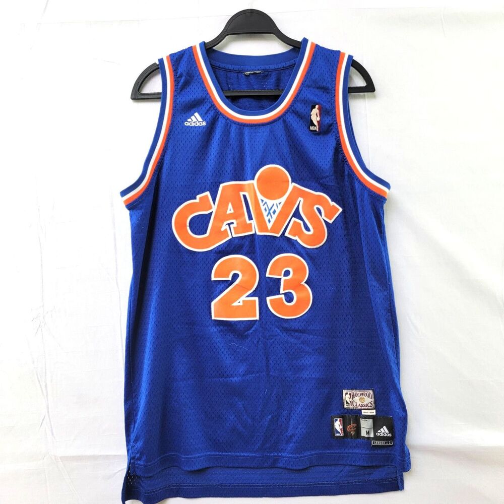 Classic Lebron James Cleveland Cavs Blue Jersey Adidas Swingman Hardwood